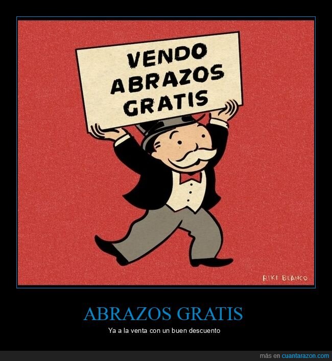 abrazos,gratis,vender