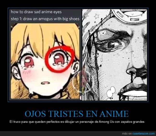 anime,ojos,tristes,among us,dibujar