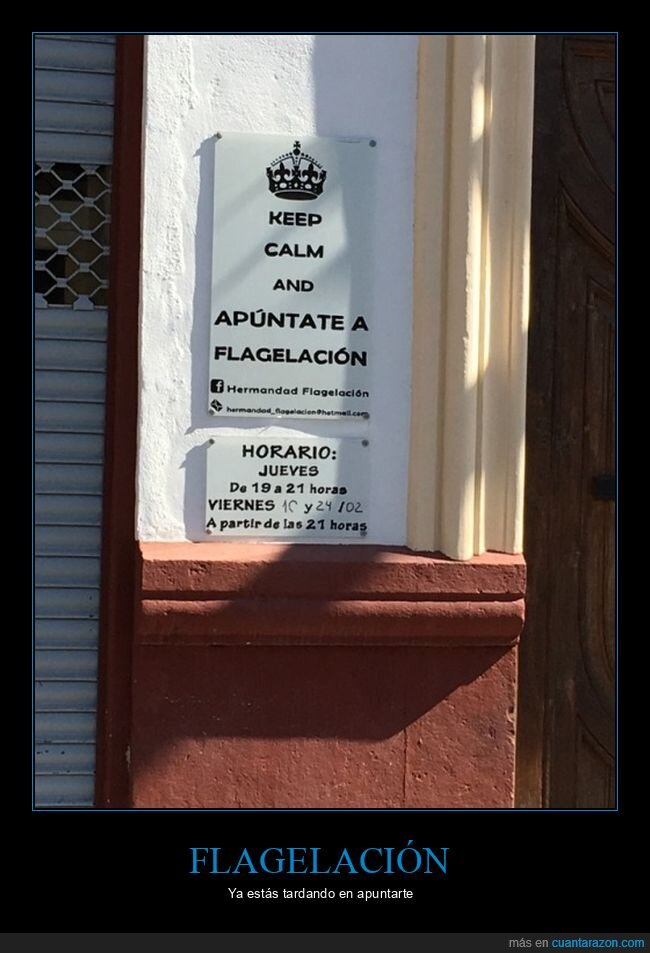 apuntarse,carteles,flagelación,keep calm