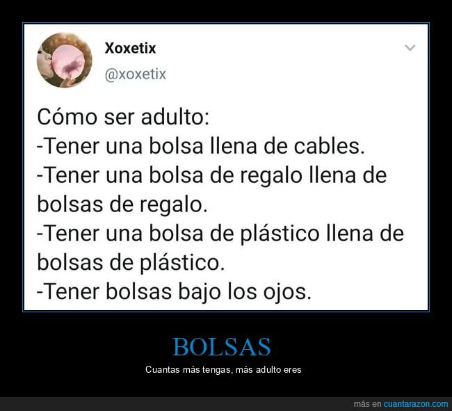 bolsas,adulto