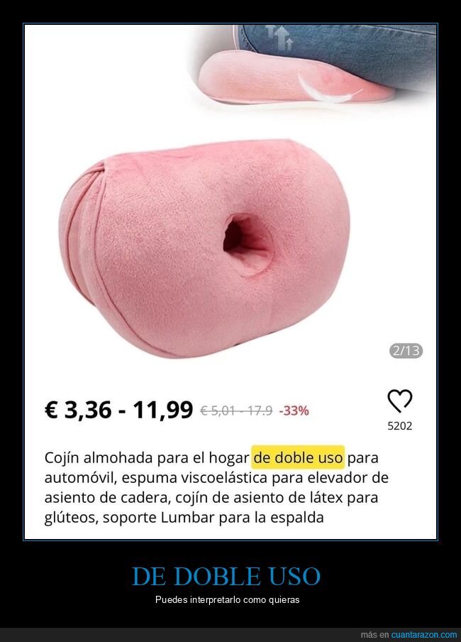 doble uso,almohada