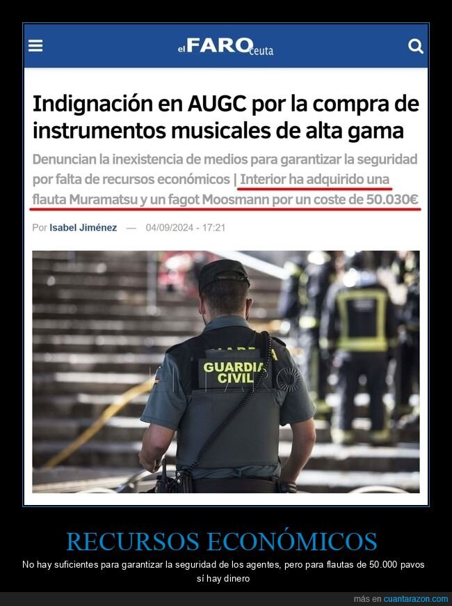 flauta,precio,guardia civil