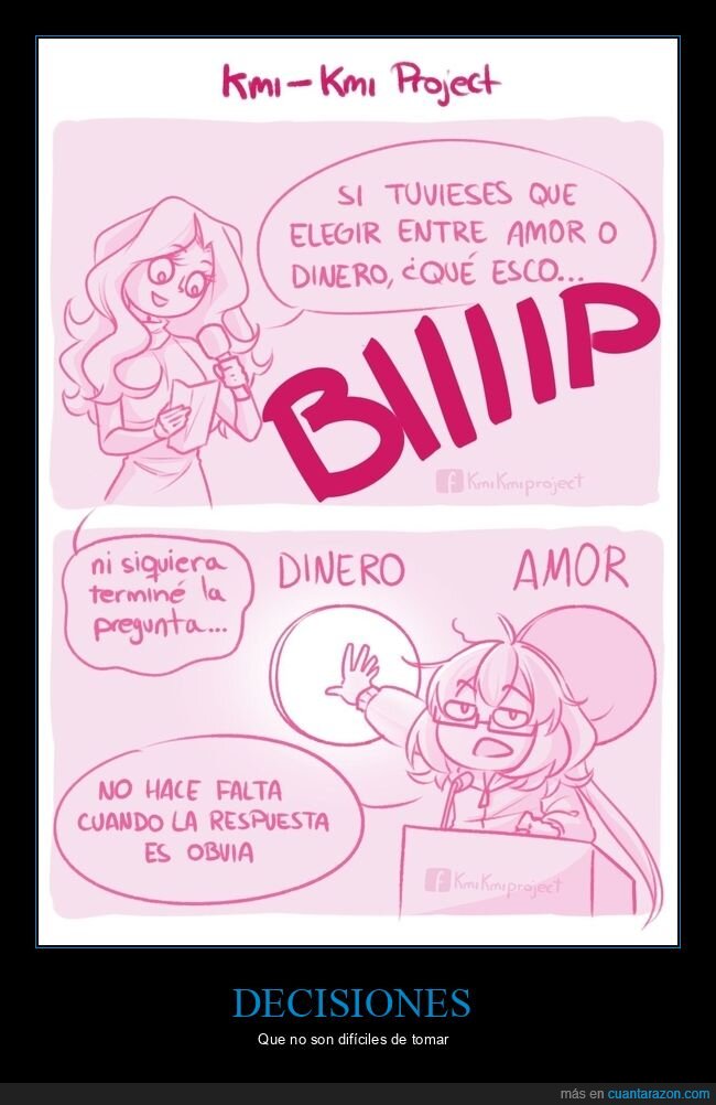 amor,dinero,elegir