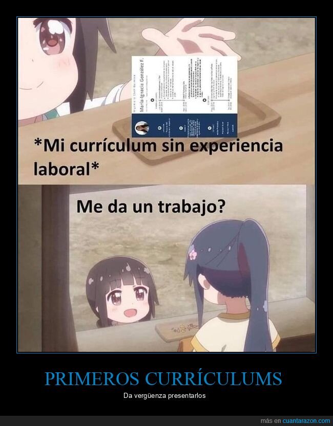 currículum,sin experiencia