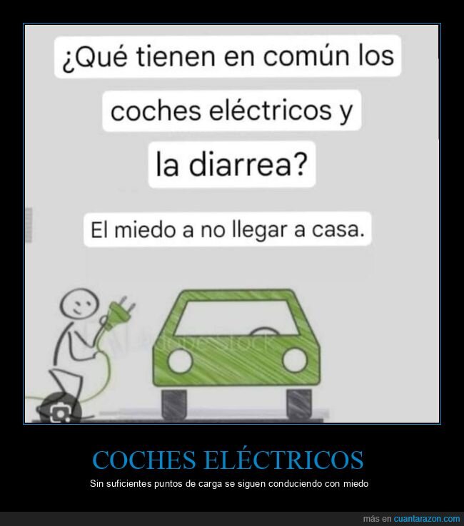 coches eléctricos,diarrea,miedo,llegar