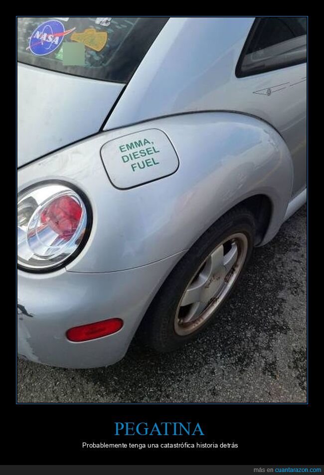 pegatina,coche,diesel