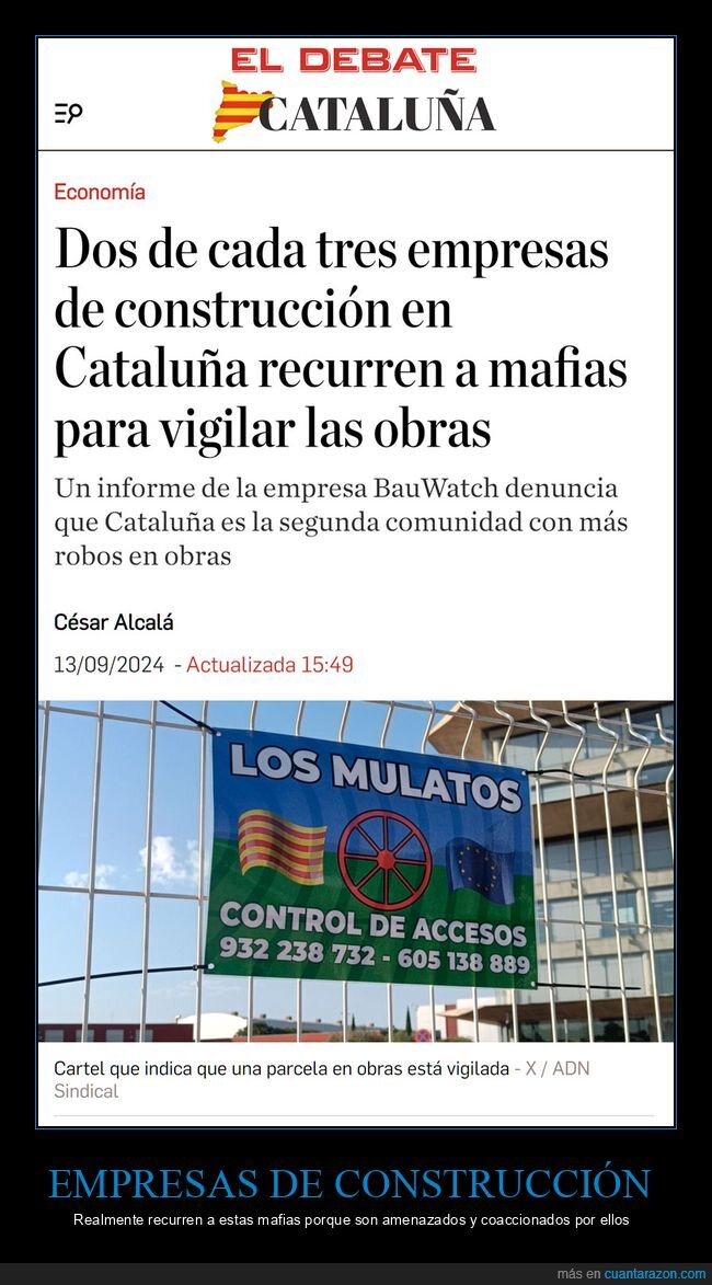 empresas,construcción,mafias,seguridad,vigilar,obras