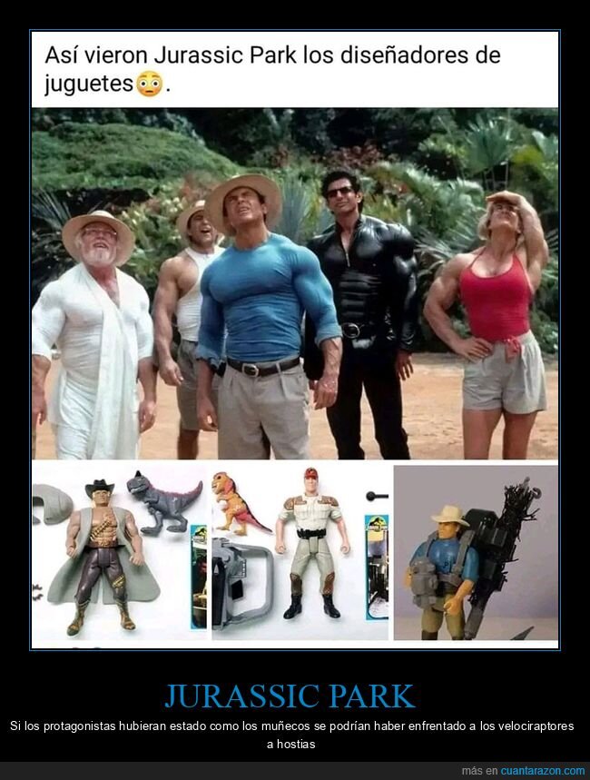 jurassic park,muñecos,musculosos