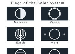 Enlace a Las banderas del Sistema Solar