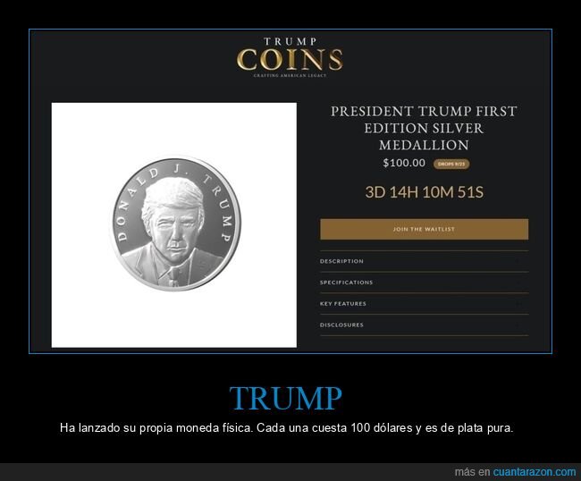 donald trump,moneda,políticos