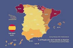 Enlace a Mapa de gente que no se considera española por comunidades autónomas