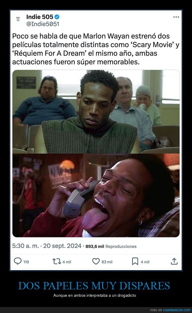 cine,marlon wayans,réquiem por un sueño,scary movie