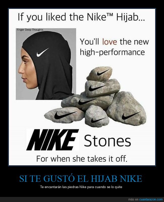 hijab,nike,piedras