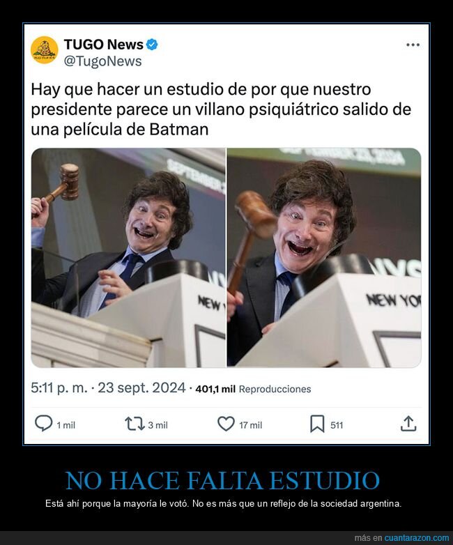 mazo,milei,políticos,psiquiátrico,villano