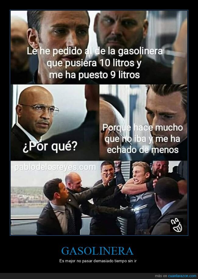 gasolinera,echar de menos