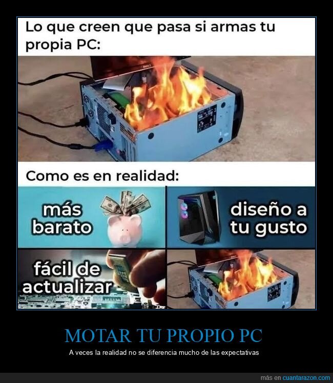 motar,pc,ardiendo,expectativas,realidad