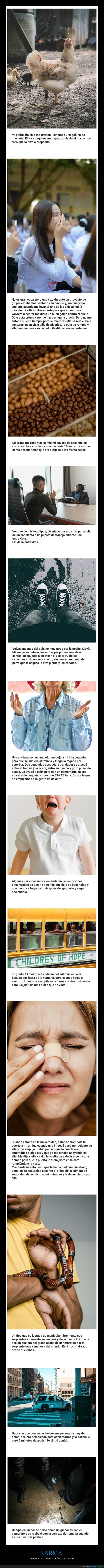 karma instantáneo,historias