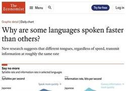 Enlace a La velocidad a la que se hablan distintos idiomas y la cantidad de información que transmiten