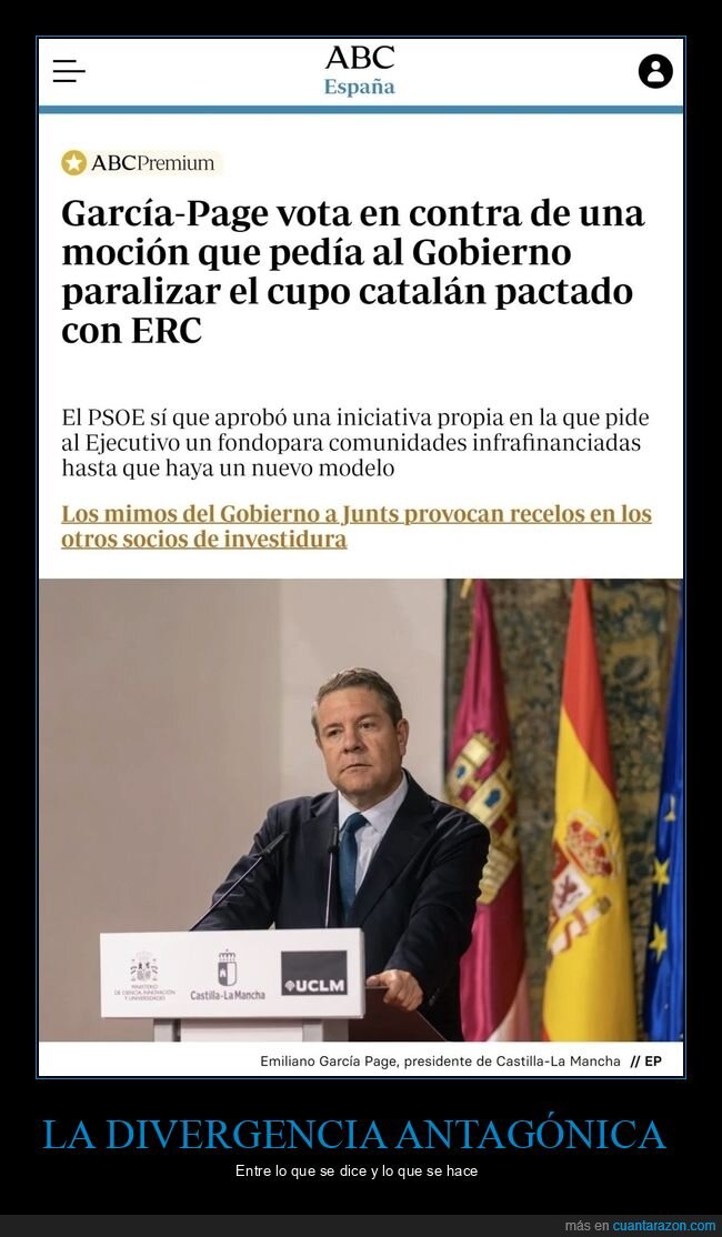 garcía-page,políticos,cupo catalán