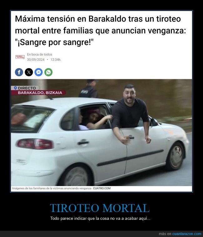 tiroteo,barakaldo,familias,venganza