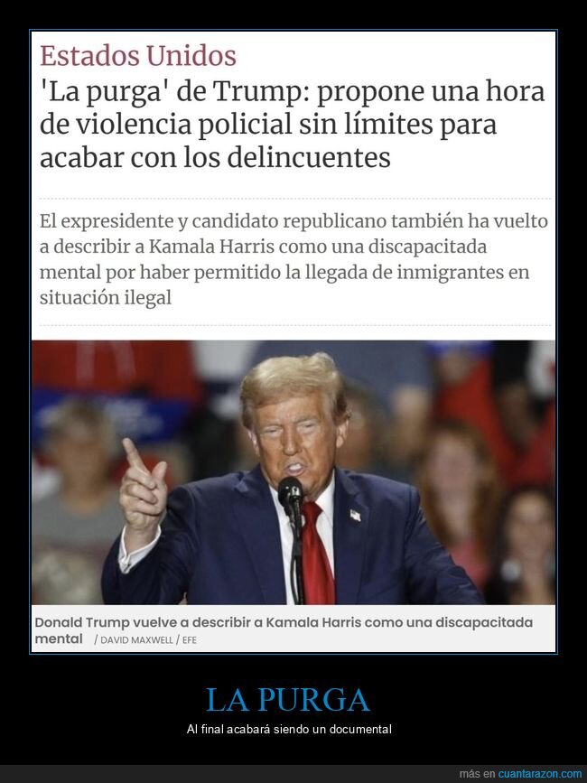 la purga,donald trump,políticos