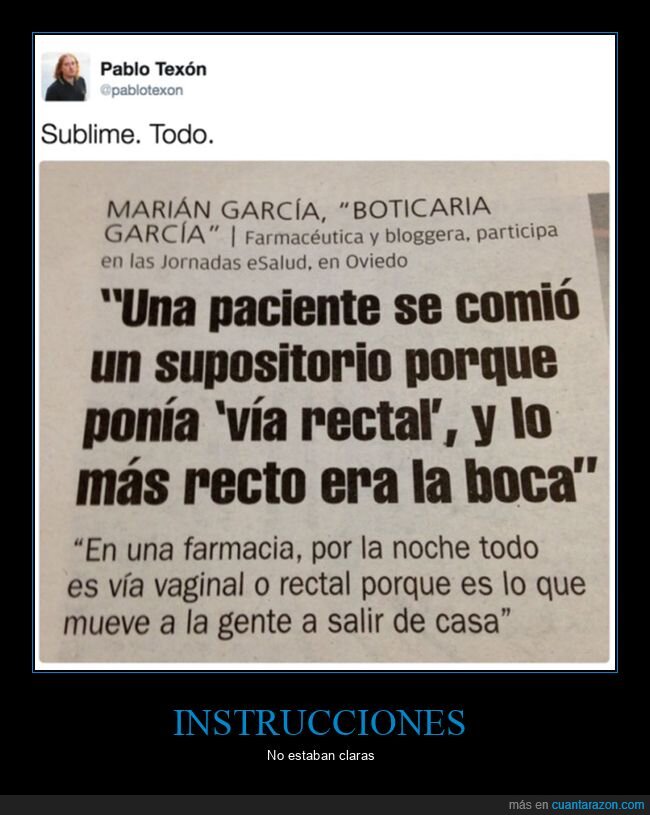 boca,comer,paciente,recto,supositorio,vía rectal