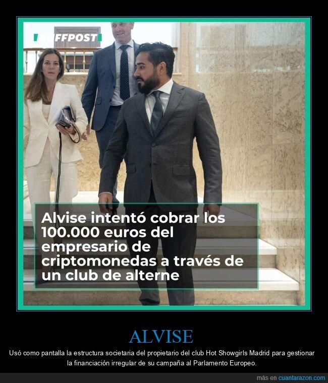 alvise,dinero,criptomonedas,club de alterne