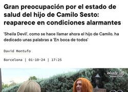 Enlace a Una vez más vuelve a preocupar el hijo de Camilo Sesto