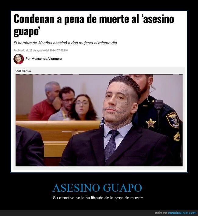 asesino,condena,guapo,pena de muerte,wade wilson