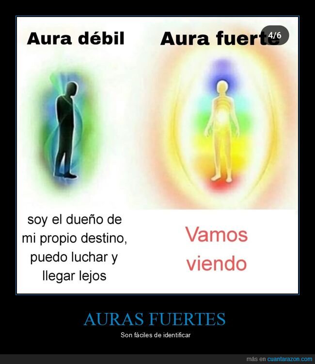auras,débil,fuerte,destino