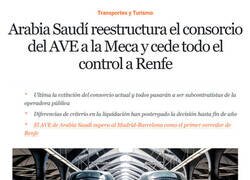 Enlace a Arabia quiere que lo lleve Renfe