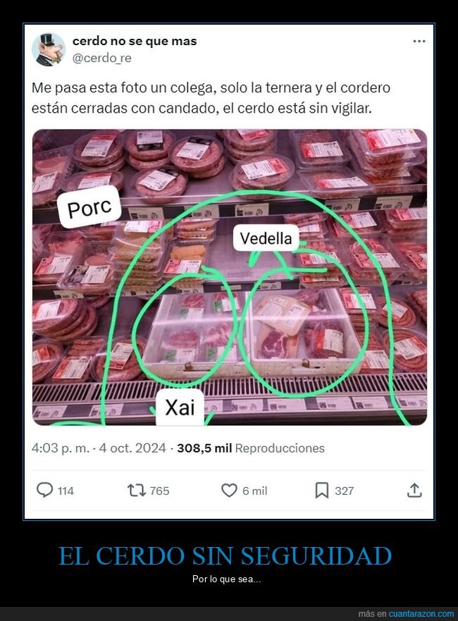 supermercado,carne,cerdo,candado