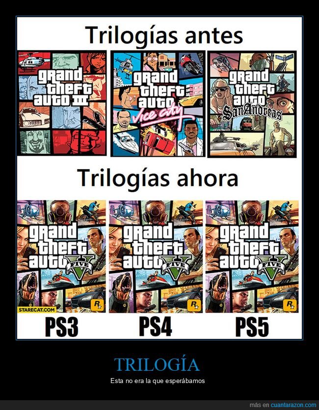 ahora,antes,gta,trilogía