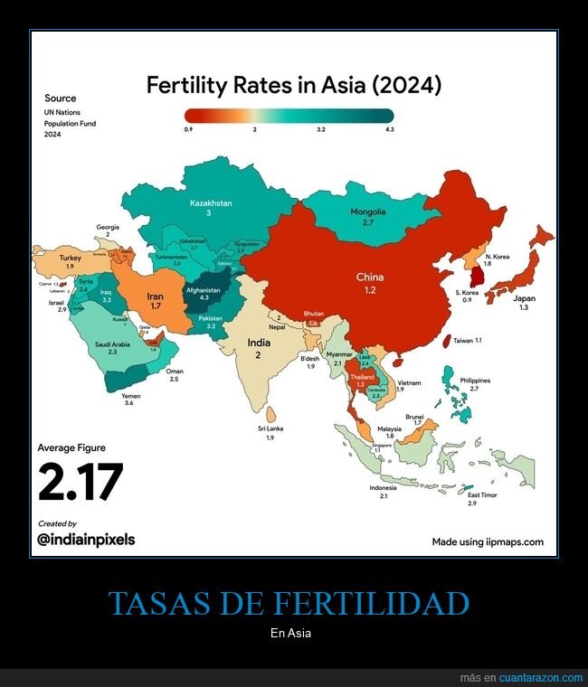 asia,fertilidad,mapas