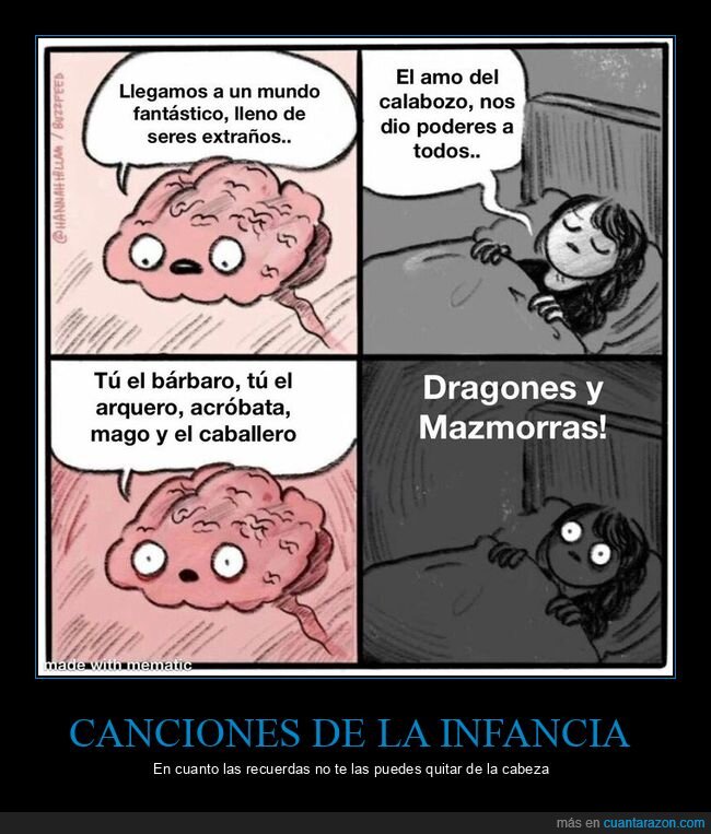 dragones y mazmorras,canción,cerebro