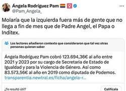 Enlace a ¿Ángela Rodríguez Pam no llega a fin de mes?