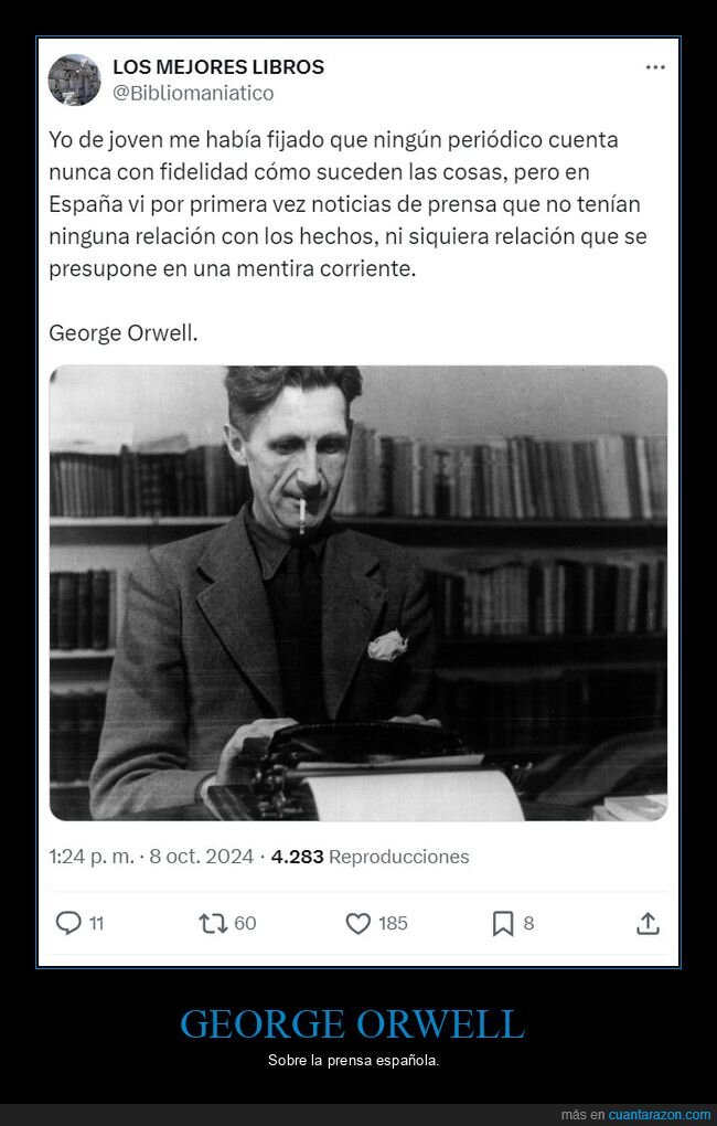 george orwell,prensa,españa