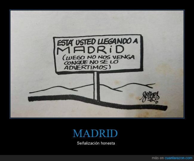 madrid,carteles,advertir