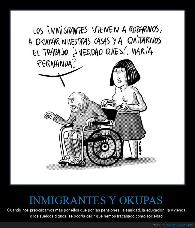 inmigrantes,okupas,preocupaciones