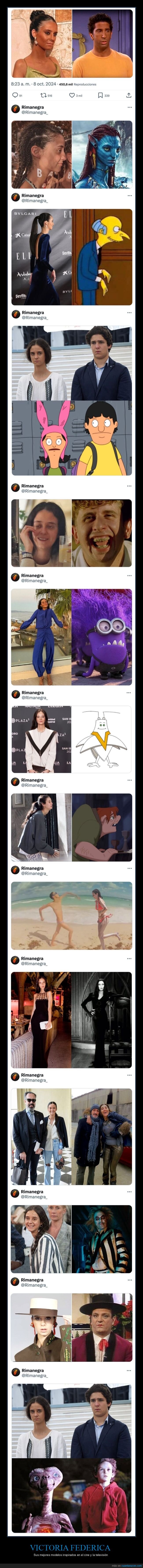 victoria federica,parecidos