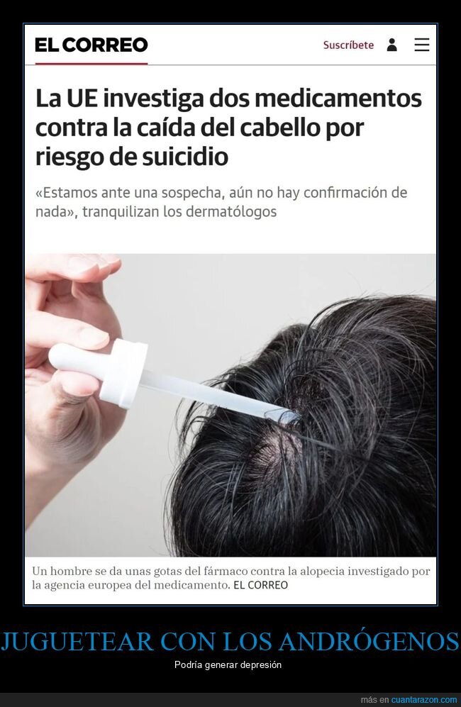 medicamentos,alopecia,suicidio