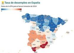 Enlace a El desempleo en cada provincia española
