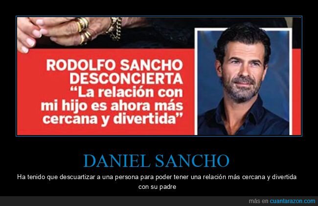 daniel sancho,hijo,relación,rodolfo sancho