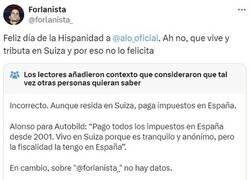 Enlace a Felicitando a Fernando Alonso por el día de la Hispanidad