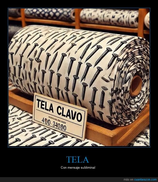 clavo,tela