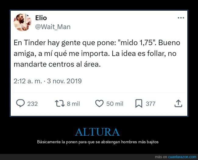 tinder,estatura