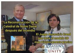 Enlace a Lo del Assassin's Creed y la reconstrucción de Notre Dame