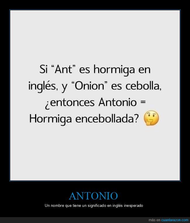 ant,onion,antonio,inglés