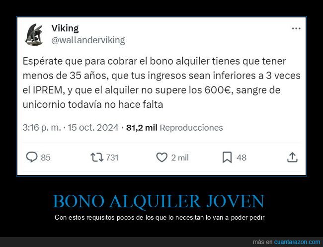 bono alquiler joven,requisitos