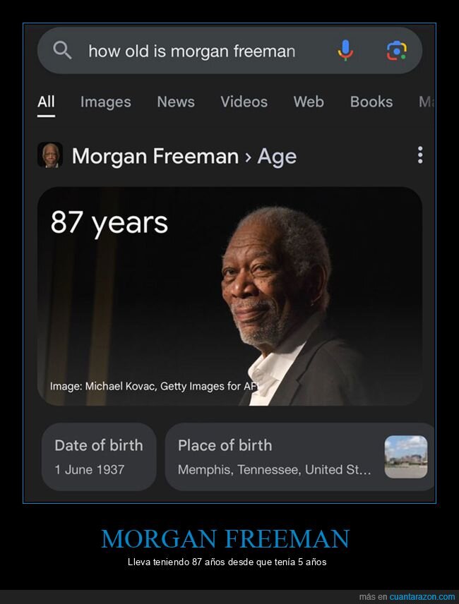 edad,morgan freeman